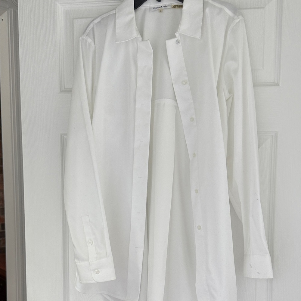 Calvin Klein White Dress Shirt for Men